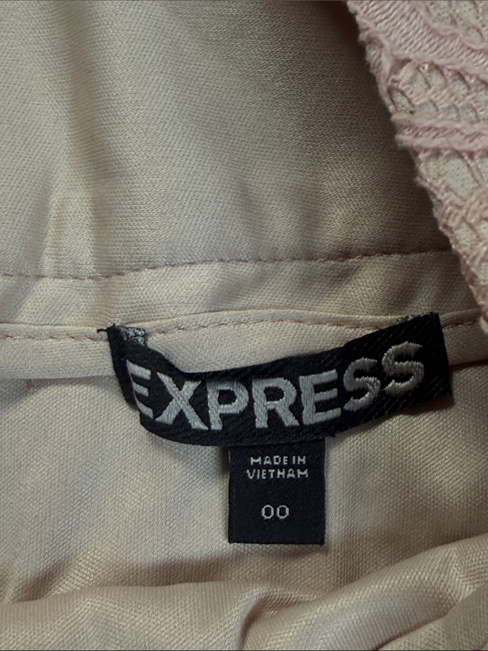 Express Dusty Pink Lace Pencil Skirt Women’s 00 - Picture 3 of 9